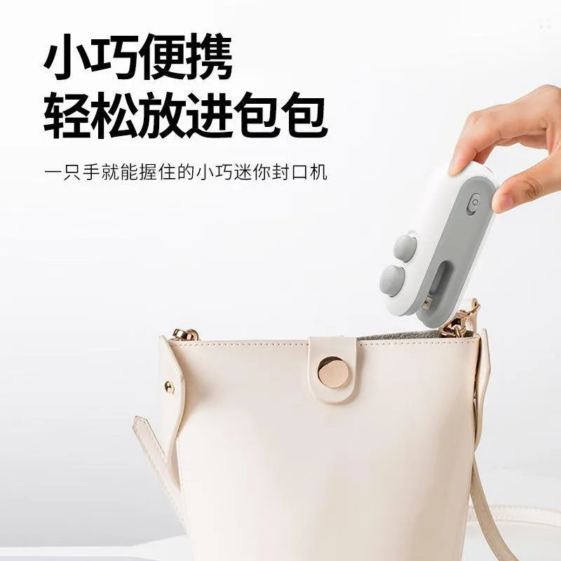 2 in 1 Portable Rechargeable Sealing Machine With Cutter