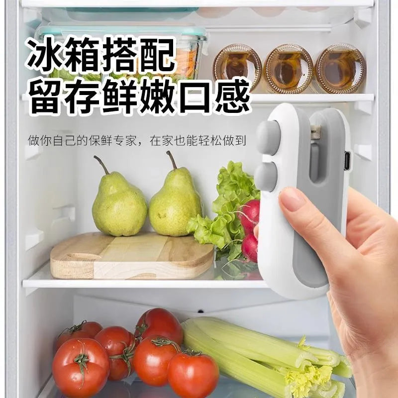 2 in 1 Portable Rechargeable Sealing Machine With Cutter