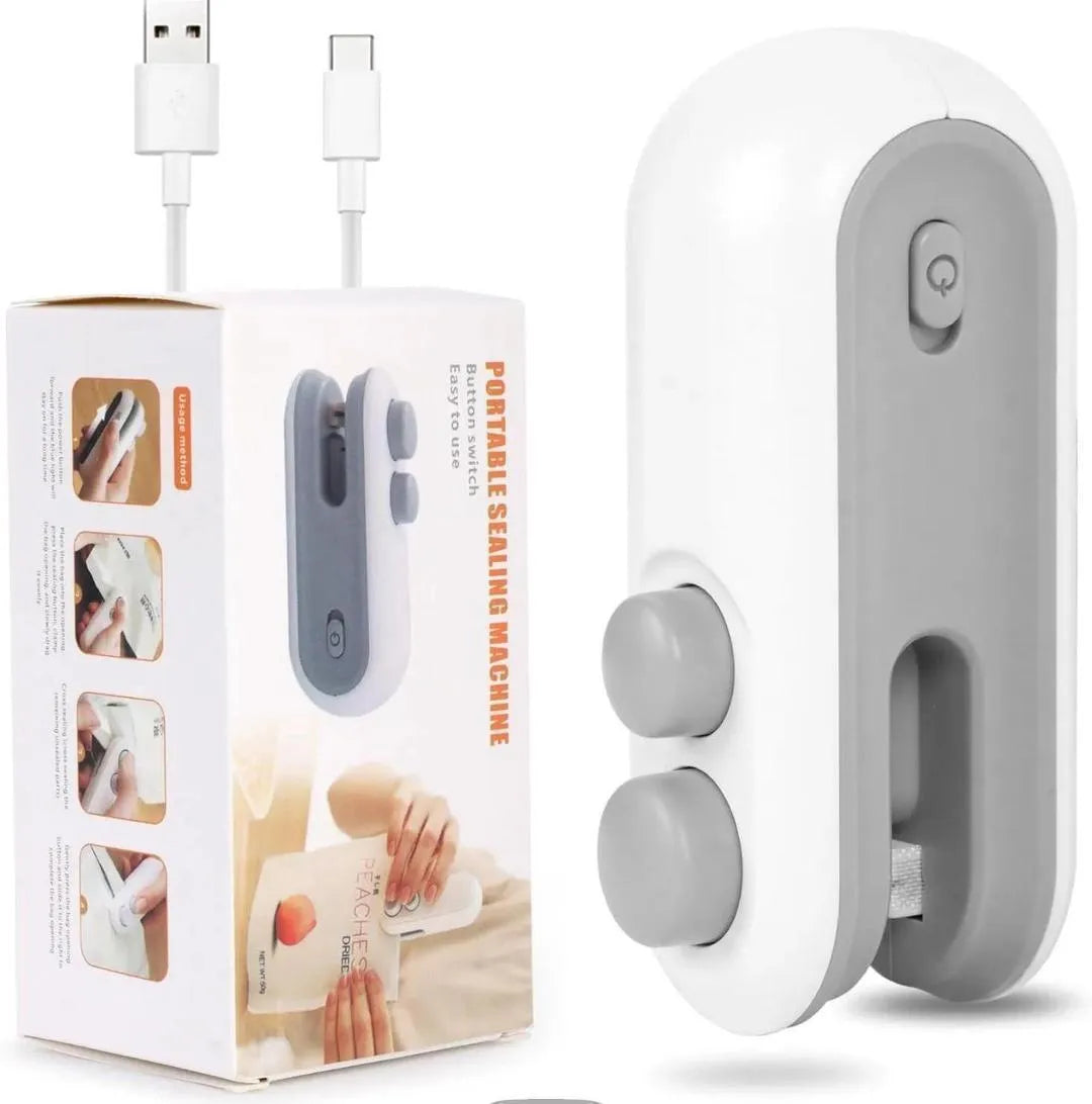 2 in 1 Portable Rechargeable Sealing Machine With Cutter