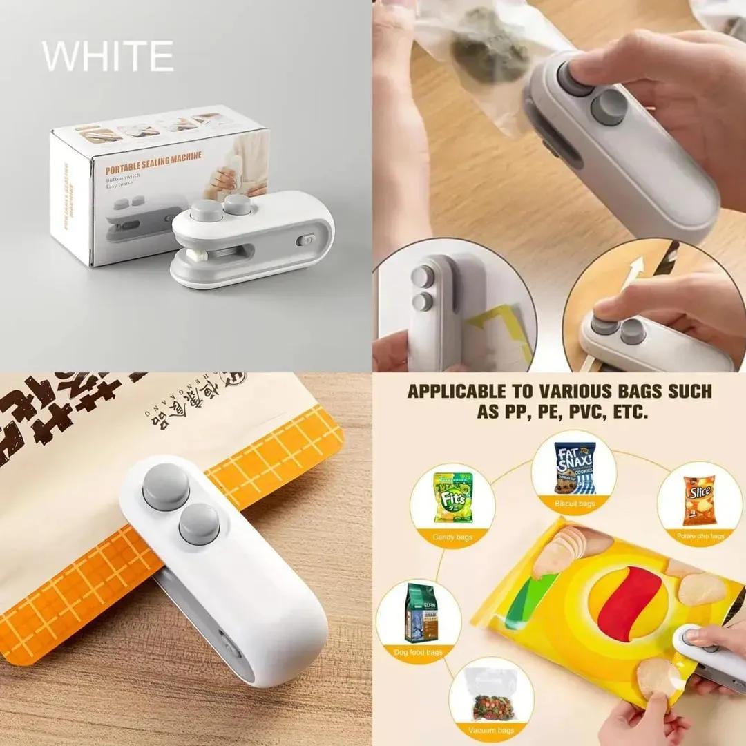 2 in 1 Portable Rechargeable Sealing Machine With Cutter