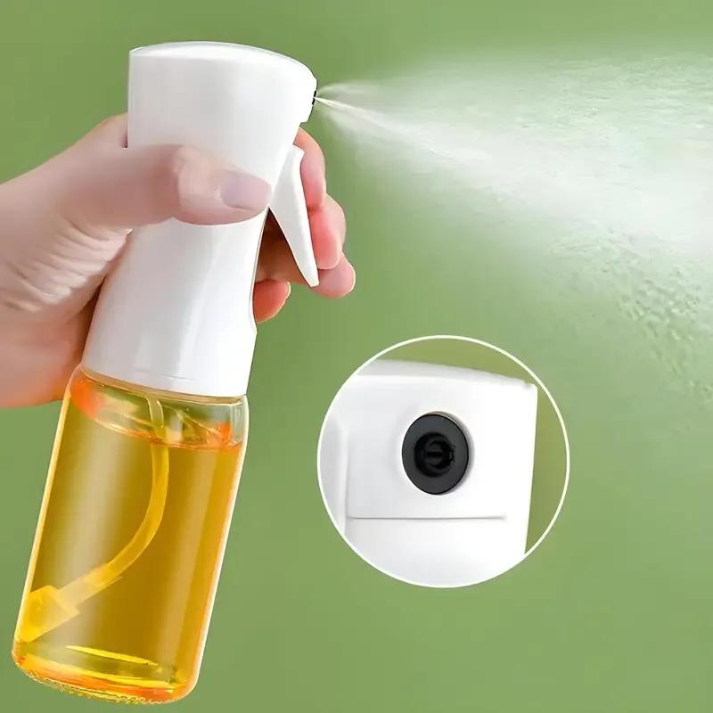 Edible Oil Spray Bottle 220ml Glass White Black